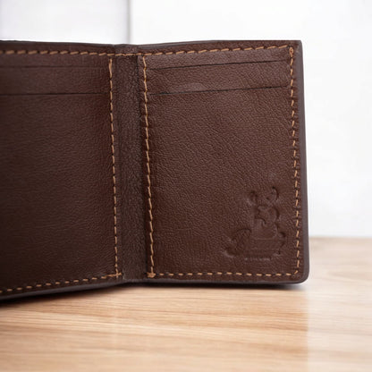 Wallet Natural Leather Brown 3 Layer-2214