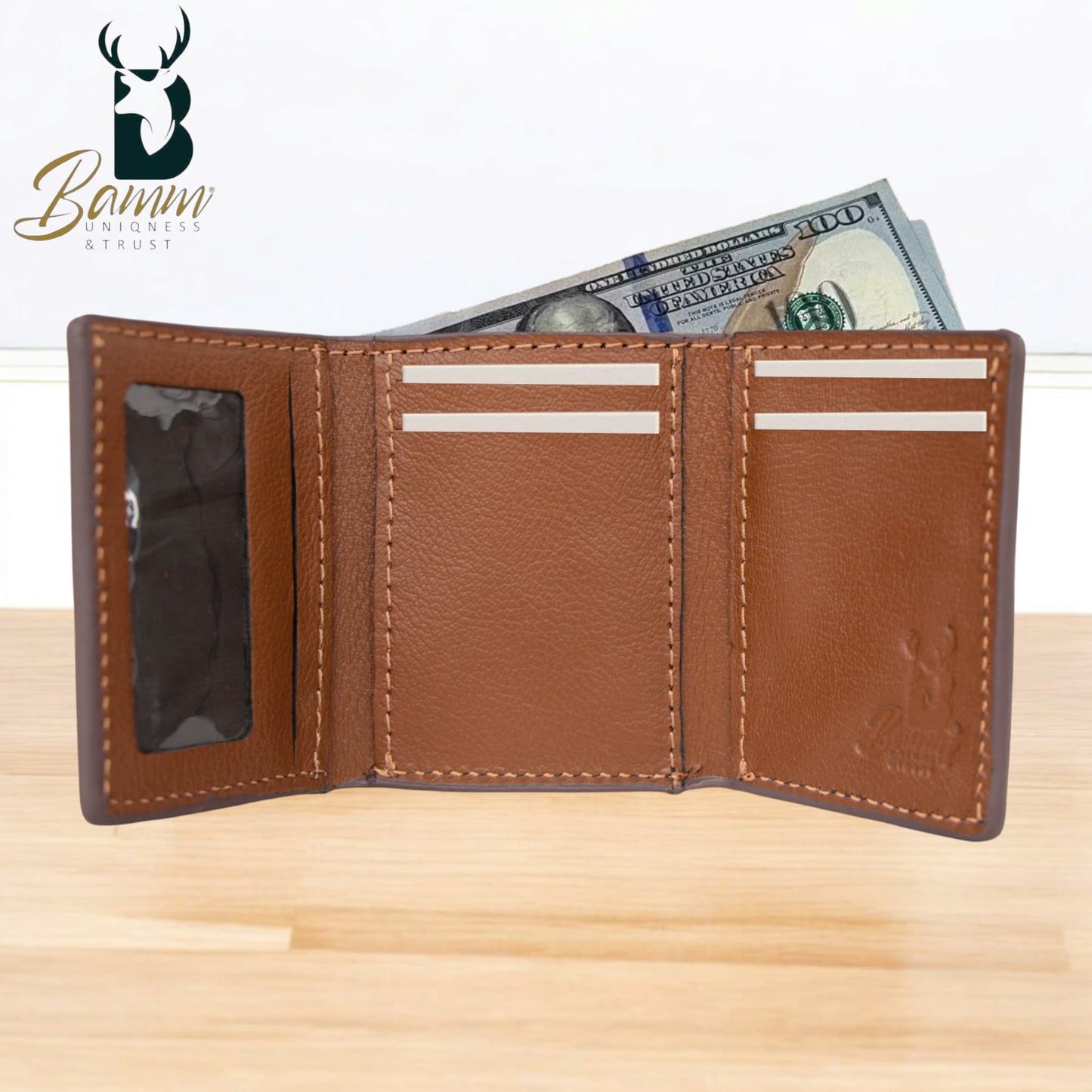 Wallet Natural Leather Brown 3 Layer-2214