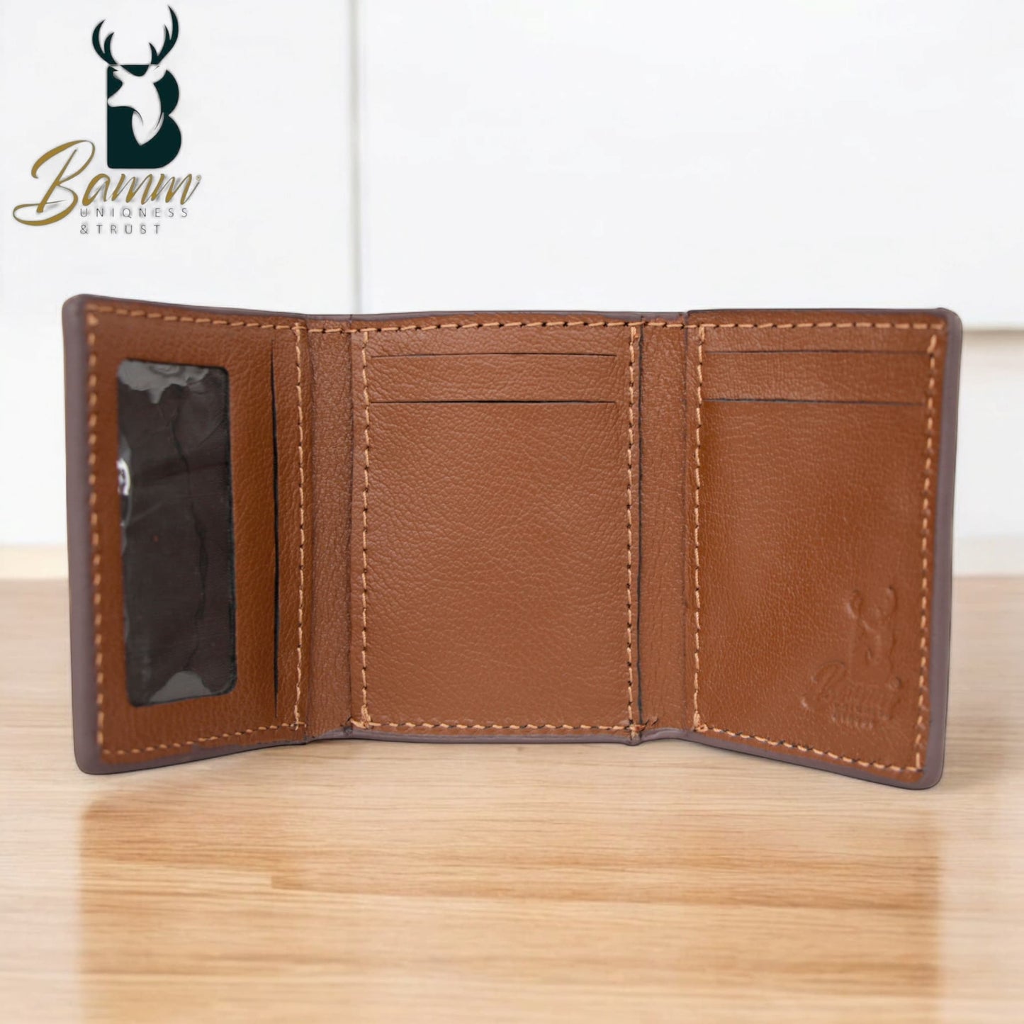 Wallet Natural Leather Brown 3 Layer-2214