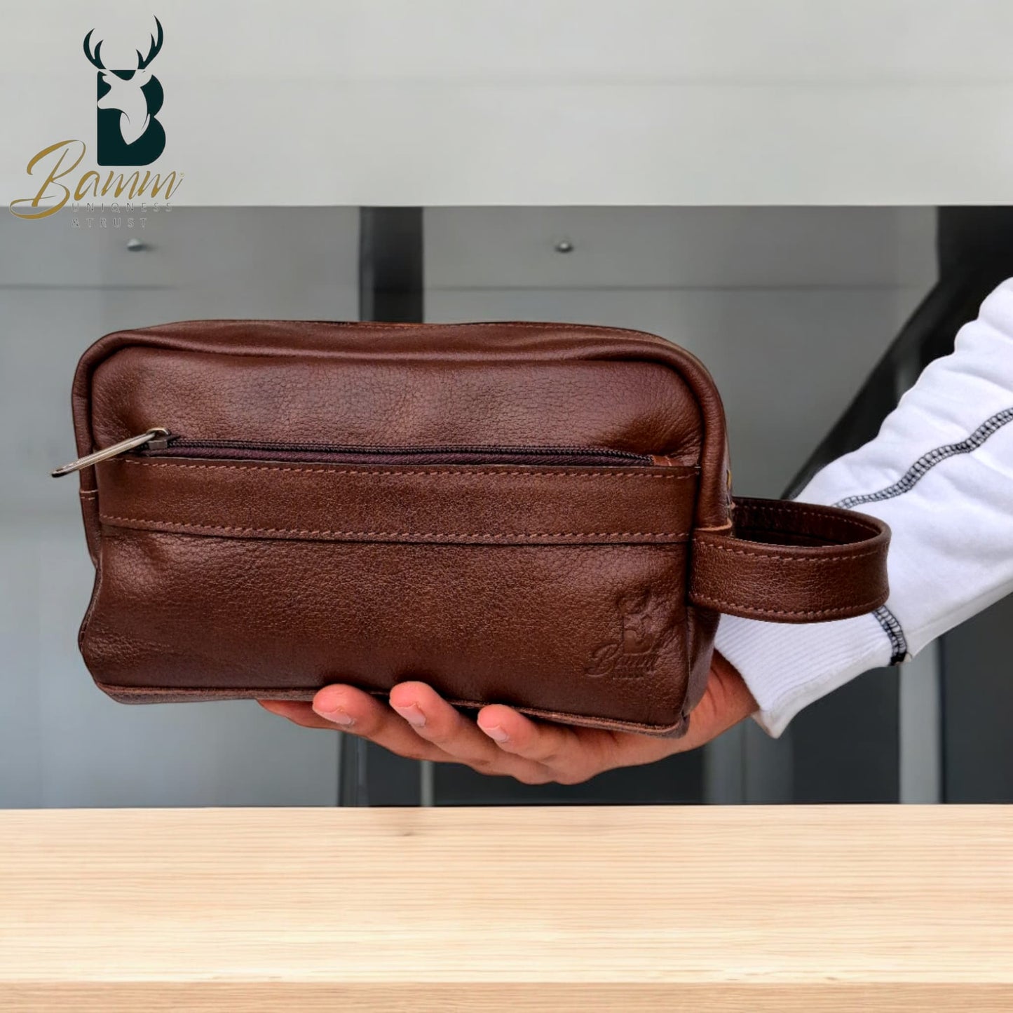 Natural Leather Hand Bag