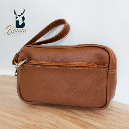 Elegant men's leather handbag 2814