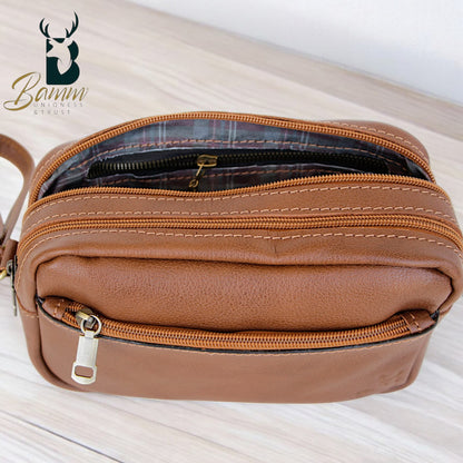 Elegant men's leather handbag 2814