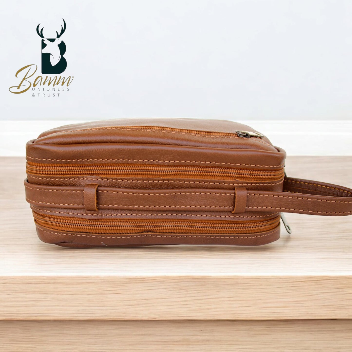 Elegant men's leather handbag 2243-1