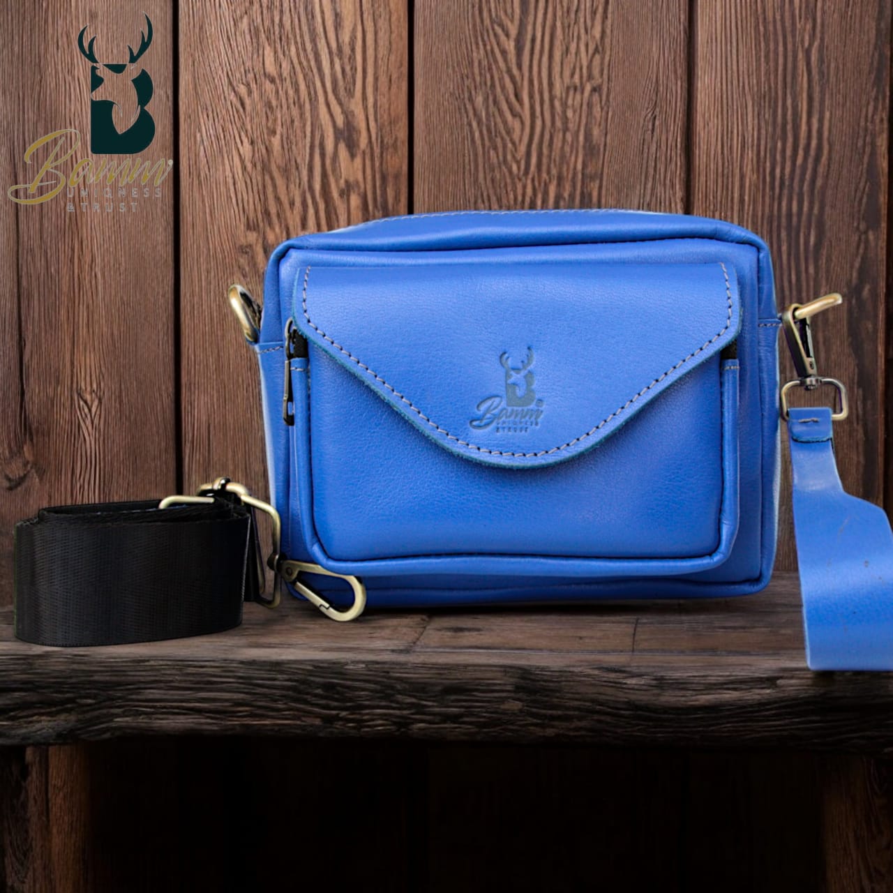 Genuine Leather Crossbody & Handbag – Compact, Multi-Compartment Design