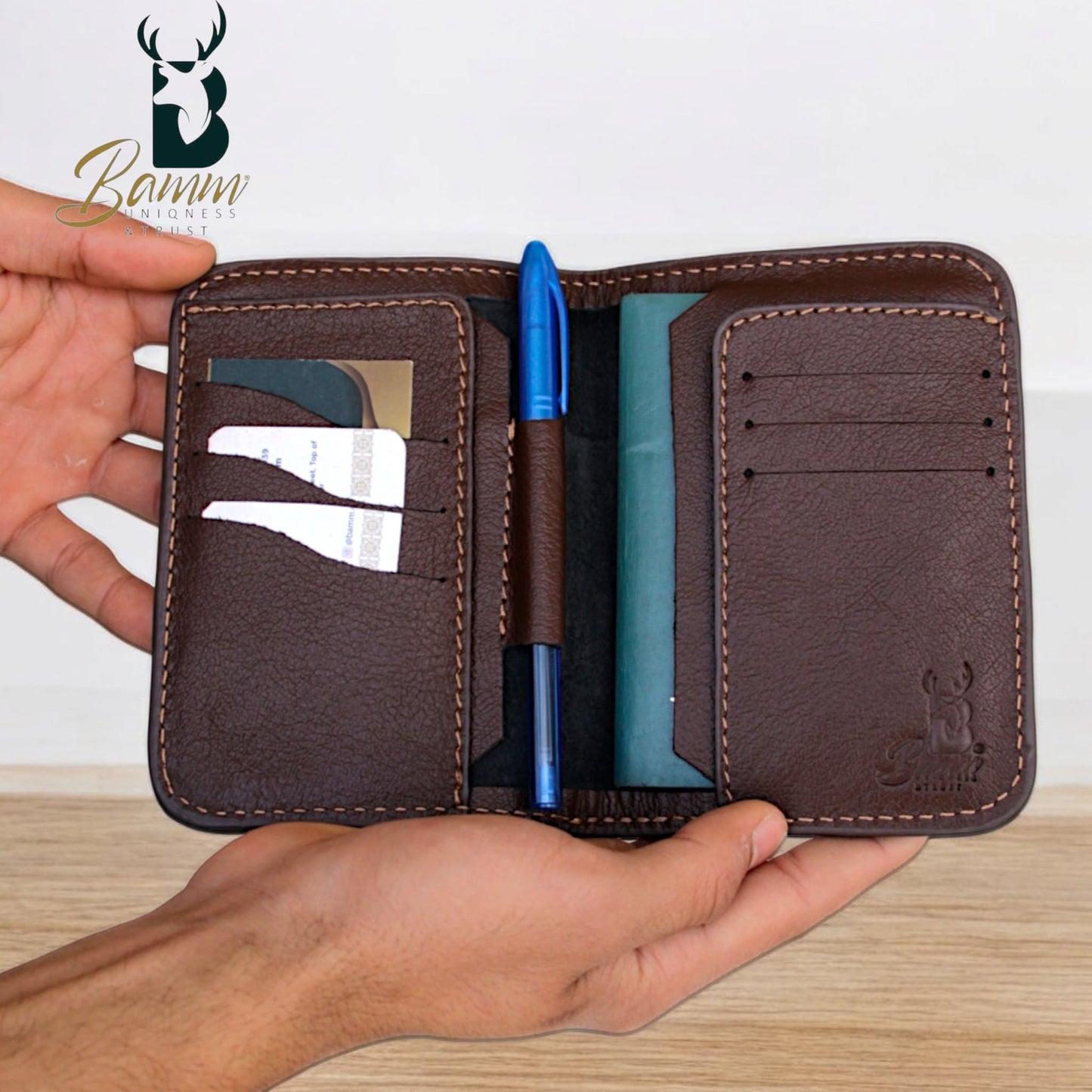 Handmade Genuine Leather Passport Holder-2313-