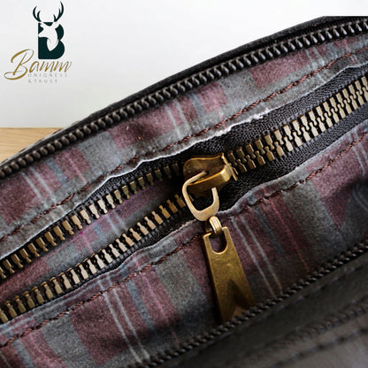 Elegant men's leather handbag 2814
