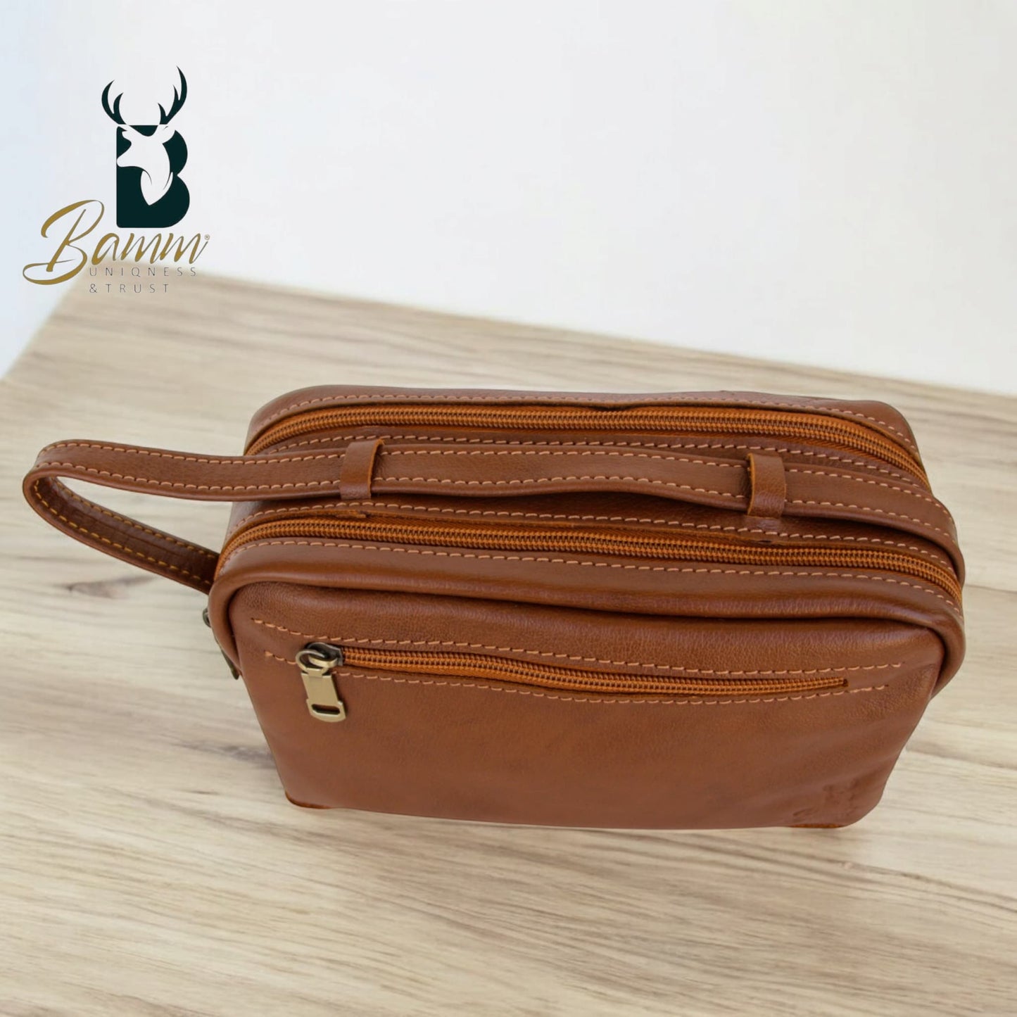 Elegant men's leather handbag 2243-1