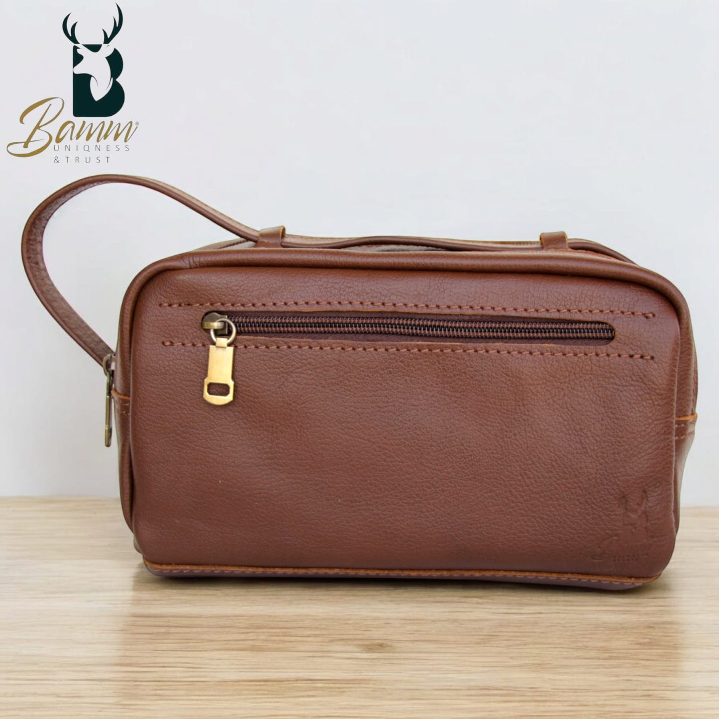 Elegant men's leather handbag 2243-1