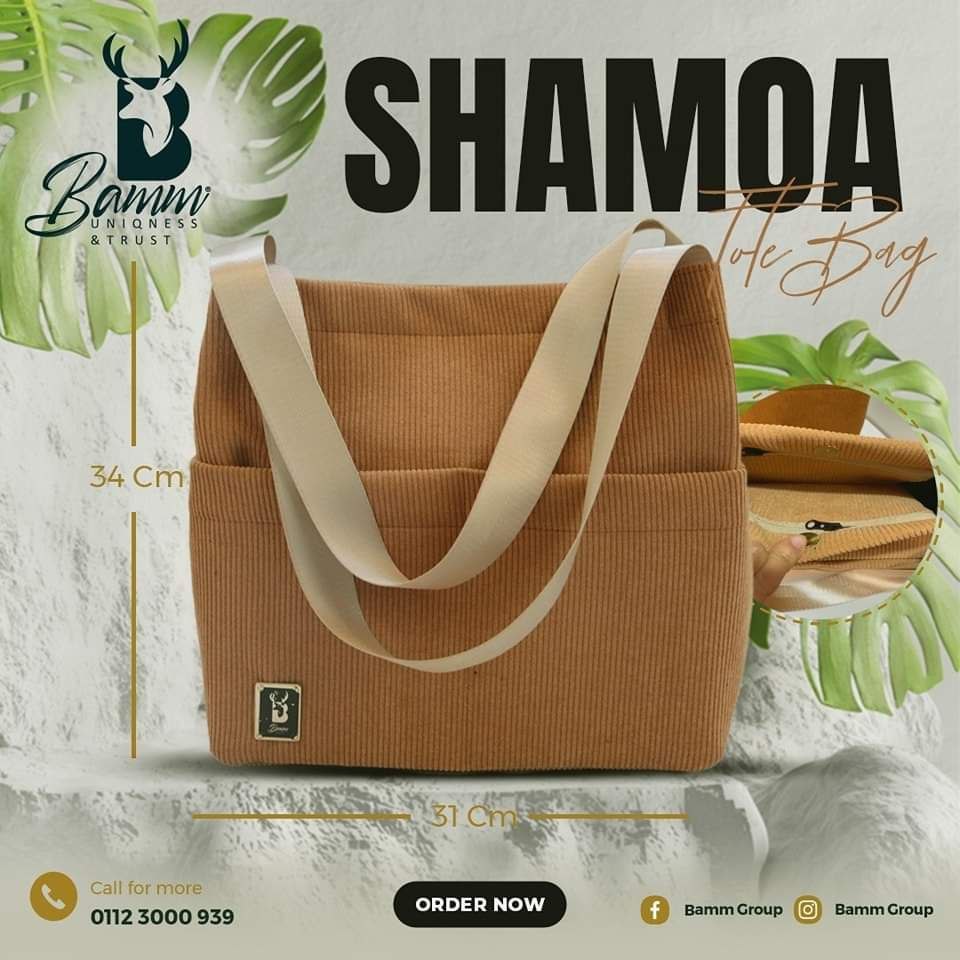 BAMM Corduroy Canvas Tote Bag for Women – Stylish Shoulder Bag for Travel, School & Daily Use (8006)